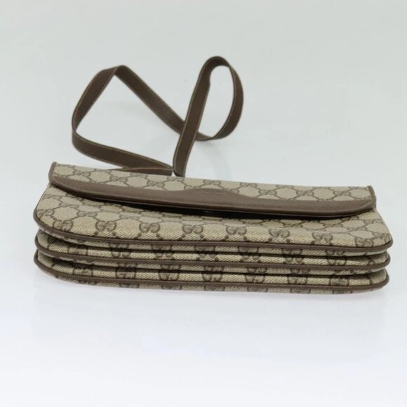 GUCCI GG Supreme Shoulder Bag PVC Beige Gold 004 256 0024 Auth ki5813 - Picture 6 of 14